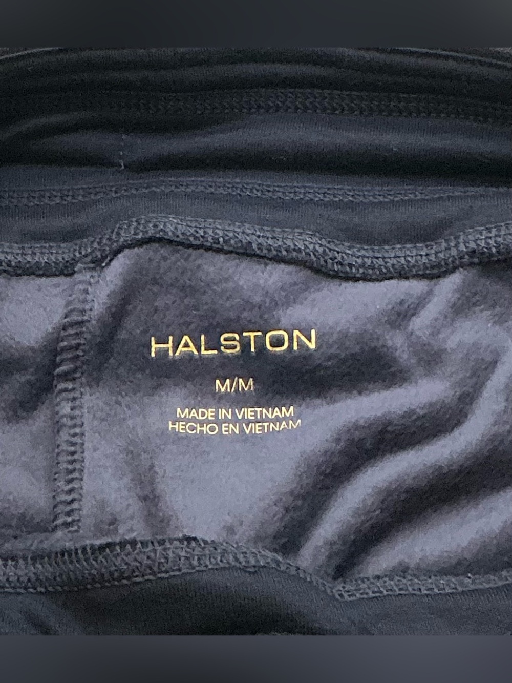🫐NWT🫐Halston Navy Blue Ribbed Velour Pants - Picture 10 of 13